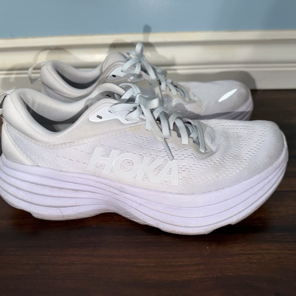 Hoka Women's White Athletic Running Shoes